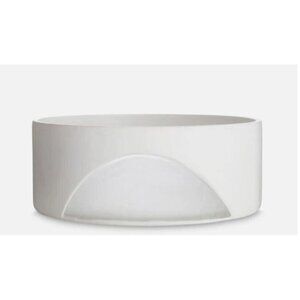 TOM DIXON Glass Carved White Glass Art Bowl - NIB